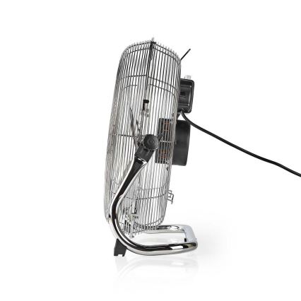 Bodenventilator 80W/230V glänzendes Chrom