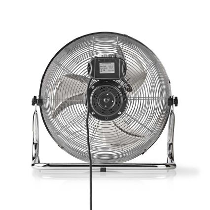 Bodenventilator 80W/230V glänzendes Chrom