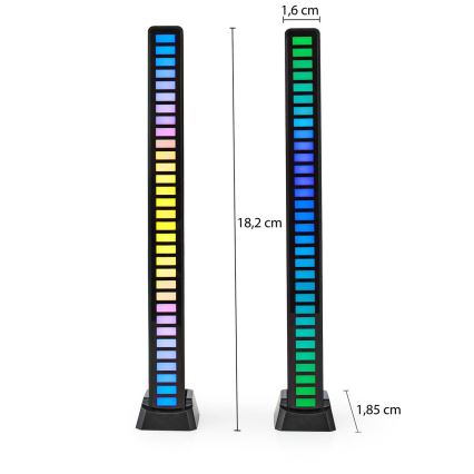 SET 2 x Wiederaufladbare LED-RGB-Tischleuchte LED/250 mAh