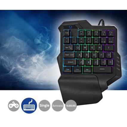 Einhand-Gaming-Tastatur LED RGB 5V