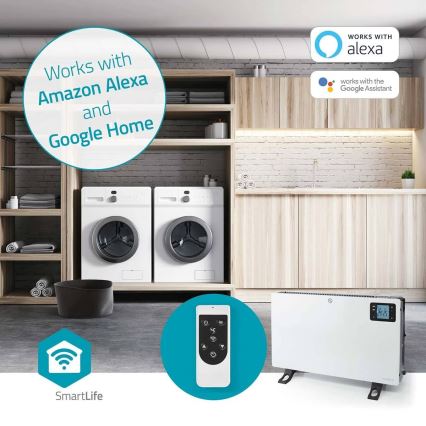 Elektrischer Direktheizer/Konvektor 750/1250/2000 W / 230 V, Wi-Fi Tuya + Fernbedienung
