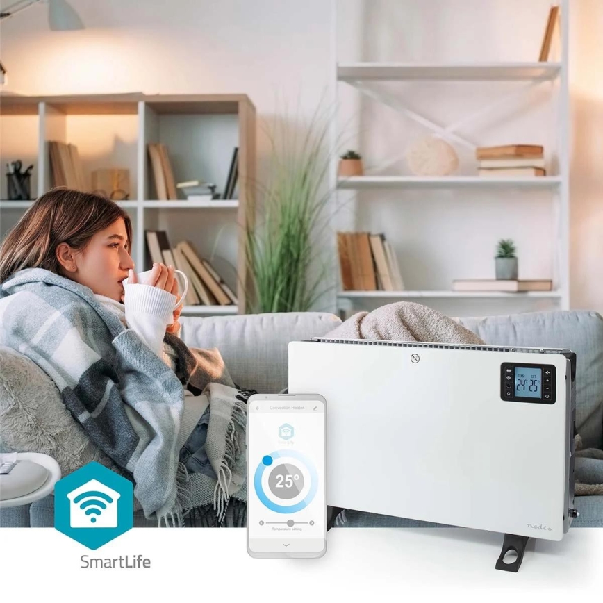Elektrischer Direktheizer/Konvektor 750/1250/2000 W / 230 V, Wi-Fi Tuya + Fernbedienung