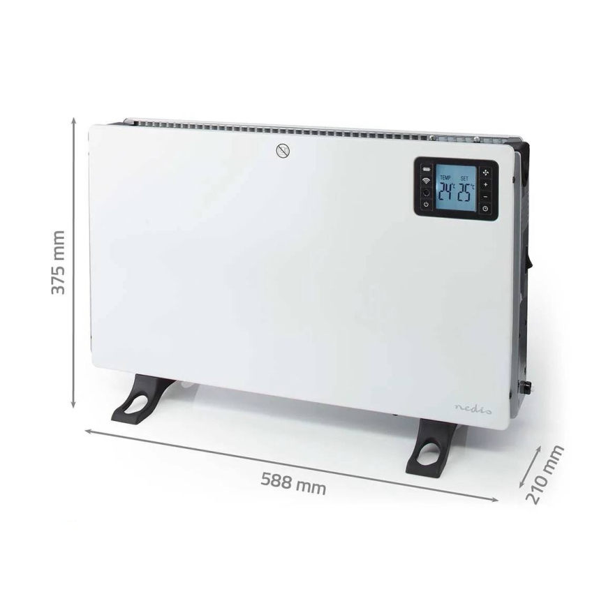 Elektrischer Direktheizer/Konvektor 750/1250/2000 W / 230 V, Wi-Fi Tuya + Fernbedienung