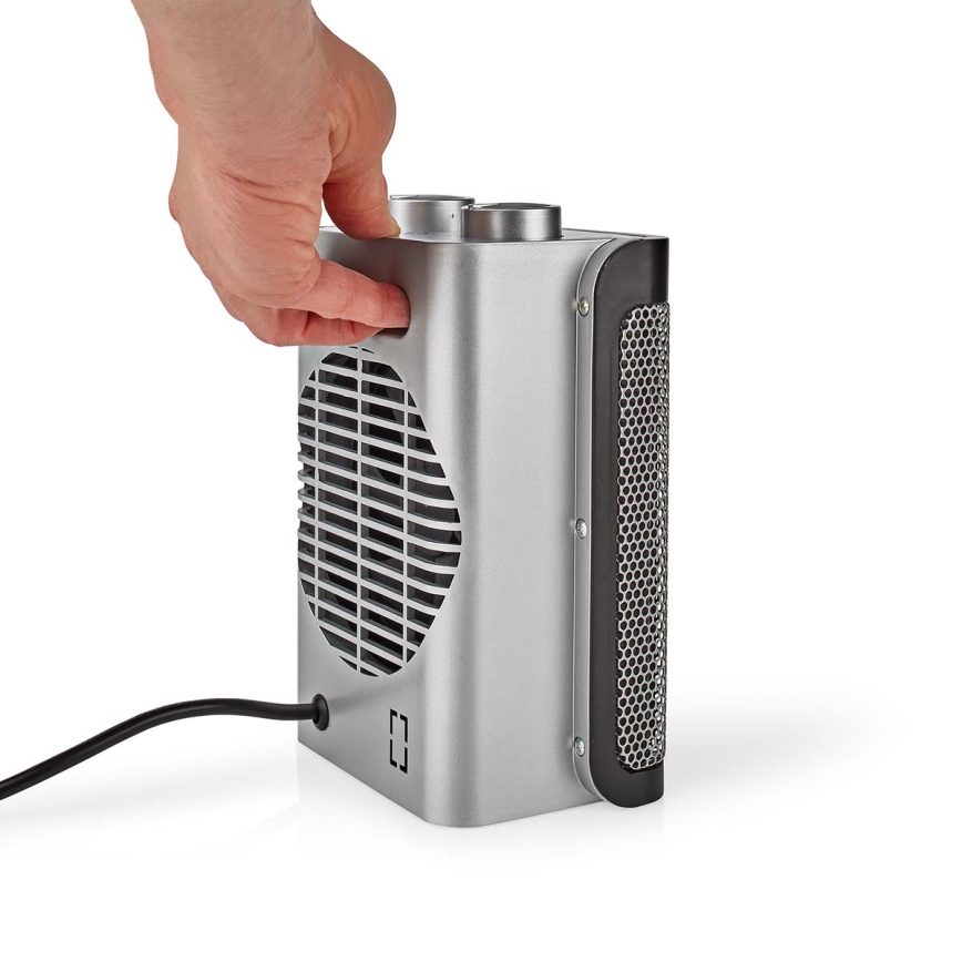 Ventilator mit Keramik-Heizelement 1000/1500W/230V silbern