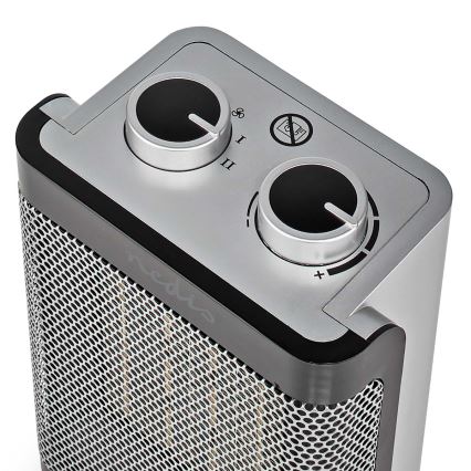 Ventilator mit Keramik-Heizelement 1000/1500W/230V silbern