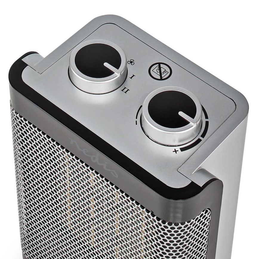 Ventilator mit Keramik-Heizelement 1000/1500W/230V silbern