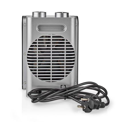 Ventilator mit Keramik-Heizelement 1000/1500W/230V silbern