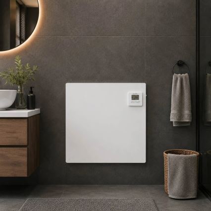 Infrarot-Heizpaneel mit LCD-Display 425W/230V IP44 weiß