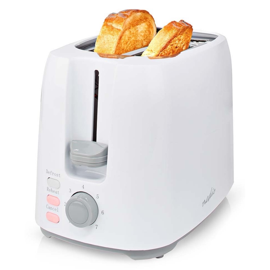 Toaster mit zwei Öffnungen und Erwärmung 750W/230V weiß