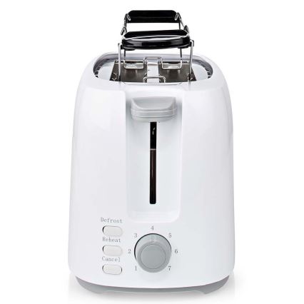 Toaster mit zwei Öffnungen und Erwärmung 750W/230V weiß