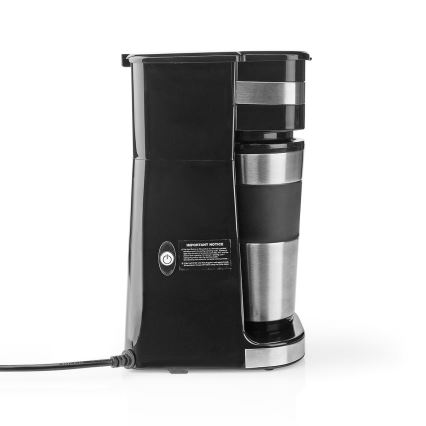 Kaffeemaschine für eine Tasse (0,4 l) mit Reisebecher