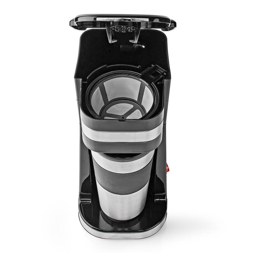 Kaffeemaschine für eine Tasse (0,4 l) mit Reisebecher