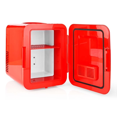 Nedis KAFR120CRD - Tragbare Mini-Kühlbox 50W/230V rot