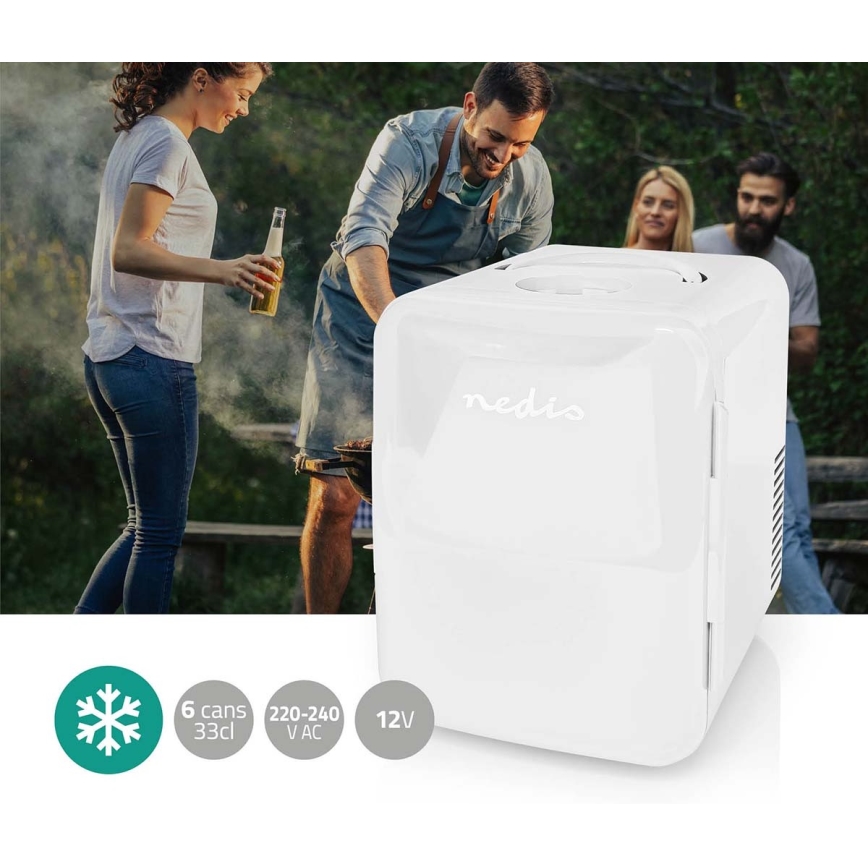 Tragbare Mini-Kühlbox 50W/230V weiß