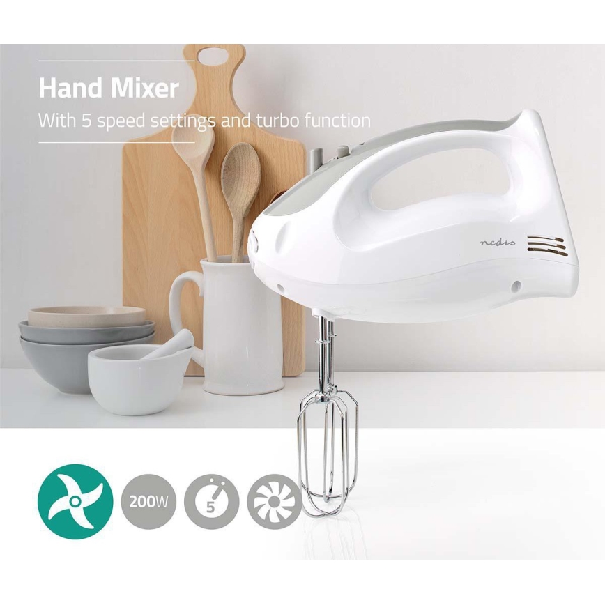 Handmixer 200W/230V weiß