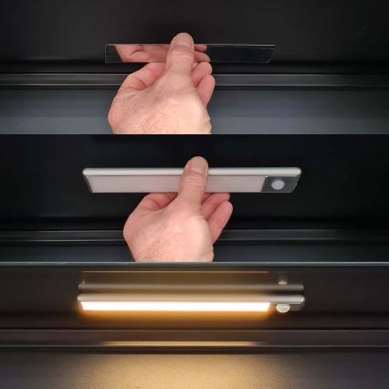 LED wiederaufladbare magnetische Schrankbeleuchtung mit Bewegungssensor LED/1W/1100 mAh 3000K