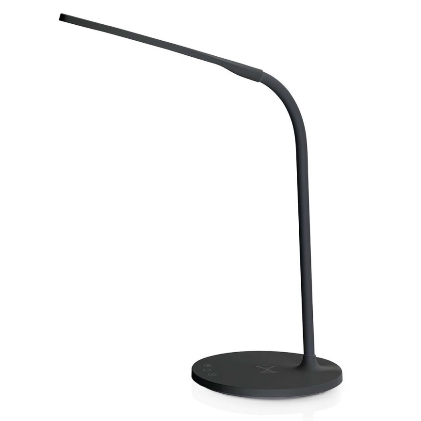 Dimmbare flexible LED-Tischleuchte mit Touch-Funktion 15W kabellose Aufladung Qi LED/5,5W/230V 2700-6500K schwarz