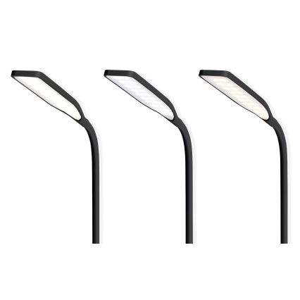 Dimmbare flexible LED-Tischleuchte mit Touch-Funktion 15W kabellose Aufladung Qi LED/5,5W/230V 2700-6500K schwarz