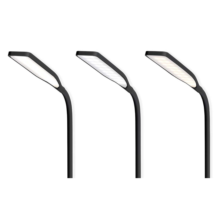 Dimmbare flexible LED-Tischleuchte mit Touch-Funktion 15W kabellose Aufladung Qi LED/5,5W/230V 2700-6500K schwarz