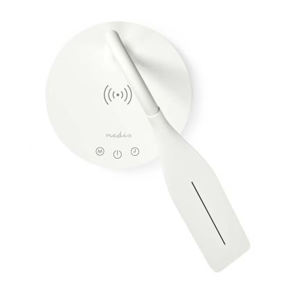 Dimmbare flexible LED-Tischleuchte mit Touch-Funktion 15W kabellose Aufladung Qi LED/5,5W/230V 2700-6500K weiß