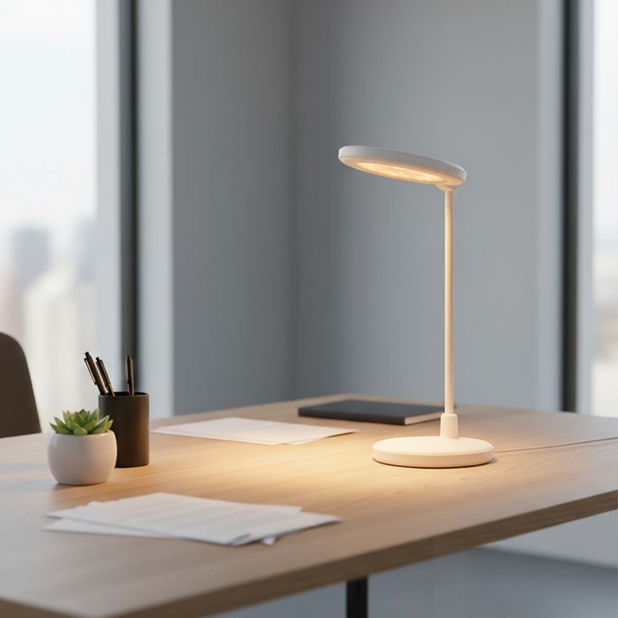 LED-dimmbare, wiederaufladbare Touch-Lampe mit Spiegel LED/6W/1200 mAh 3000/4000/5700K CRI 90 weiß