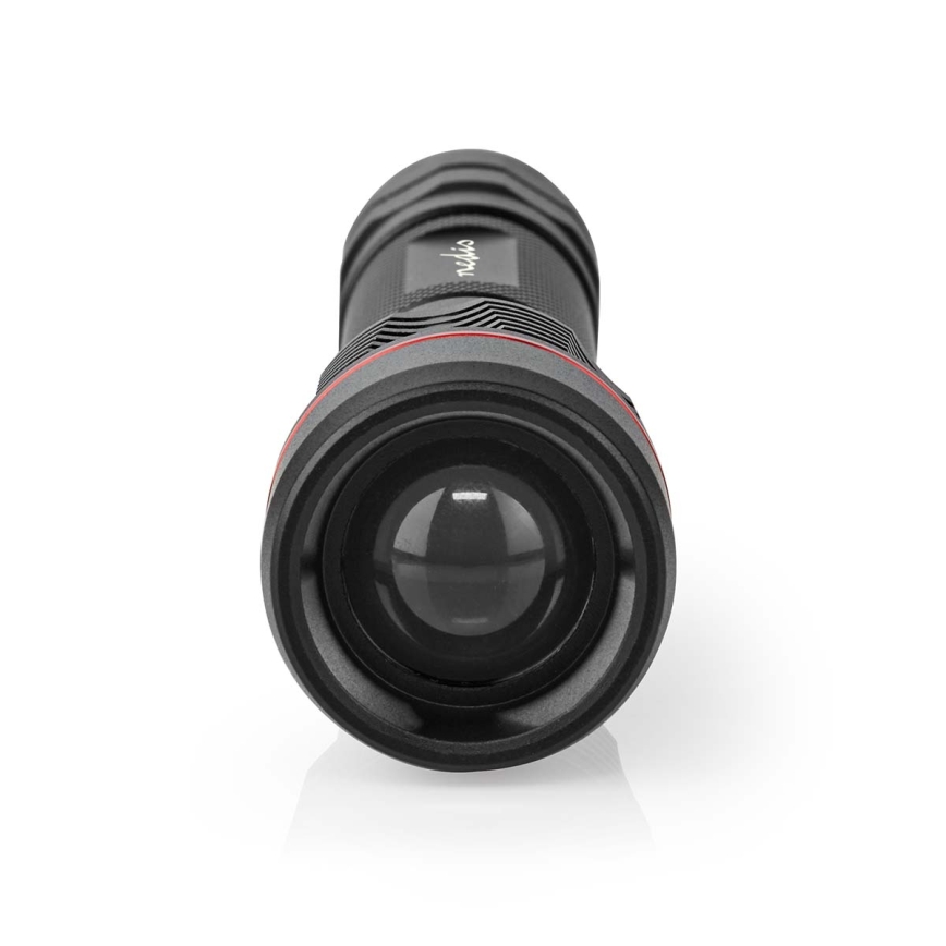 Dimmbare, wiederaufladbare Aluminium-LED-Taschenlampe LED/10W/5V 2200 mAh IPX7 schwarz