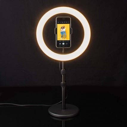 Dimmbare LED-Lampe mit Ständer und Halterung für Vlogging LED/6W/USB 2700-6700K