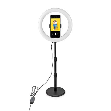 Dimmbare LED-Lampe mit Ständer und Halterung für Vlogging LED/6W/USB 2700-6700K