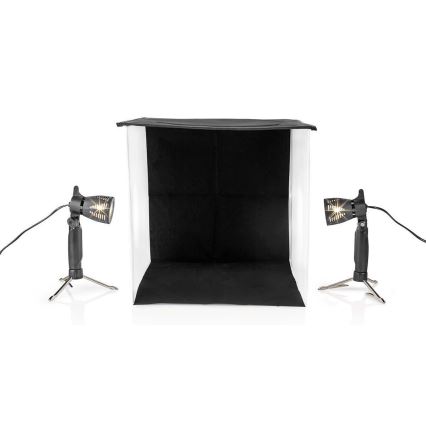 LED Tragbares Fotostudio 2xGU10/5W/230V