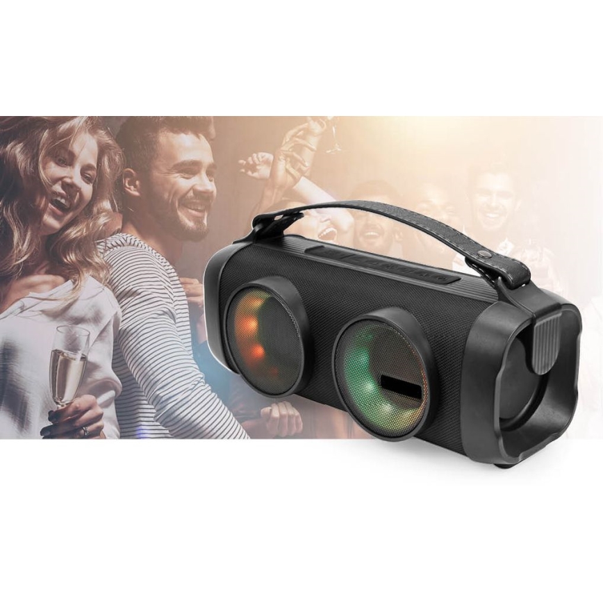 Aufladbarer LED-RGB-Lautsprecher 24W/3000 mAh IPX5