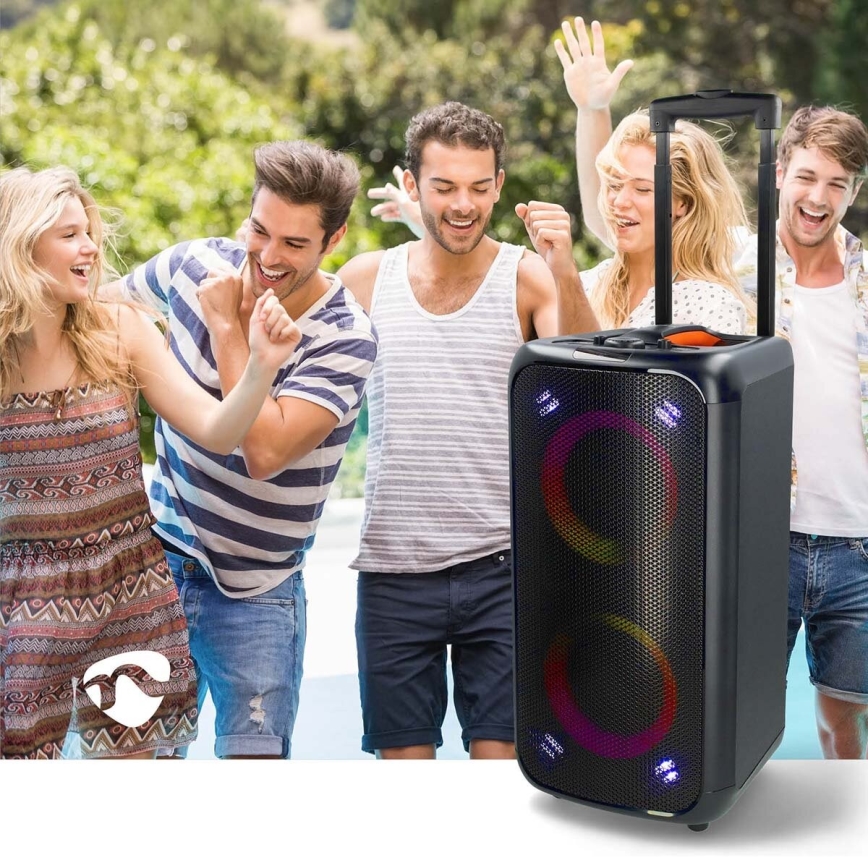 LED RGB Wiederaufladbarer Lautsprecher 240W/4000 mAh + Fernbedienung