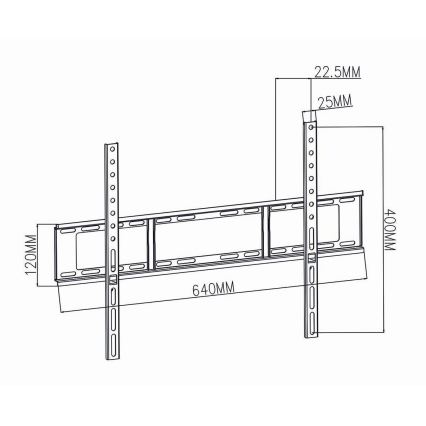 Wandhalterung für TV 37-70” max. 35 kg