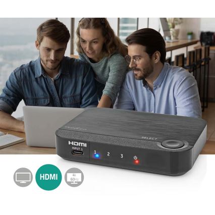 Professioneller HDMI-Konverter mit drei Anschlüssen 4K USB-C zu HDMI