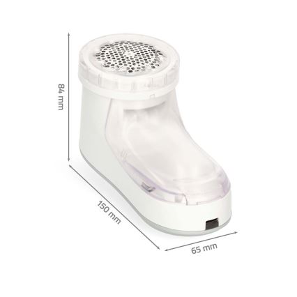 Wiederaufladbarer Fusselentferner 500 mAh Weiß