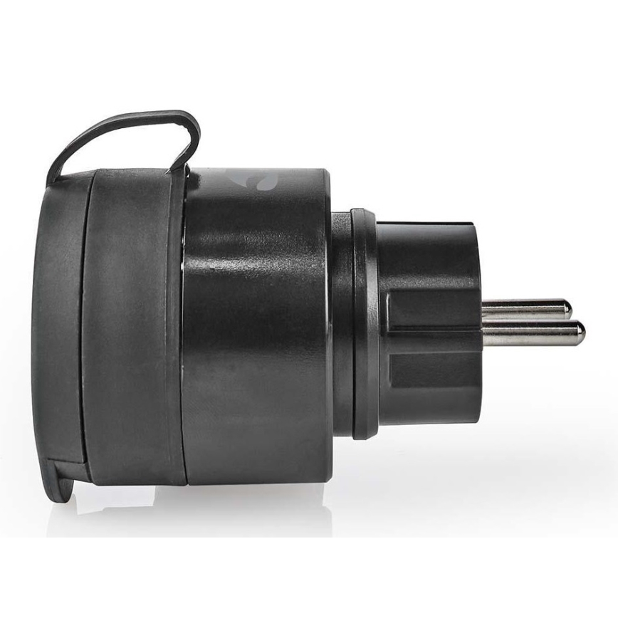 Intelligente Steckdose 3680W/230V/Schuko Typ F/16A Wi-Fi IP44 schwarz