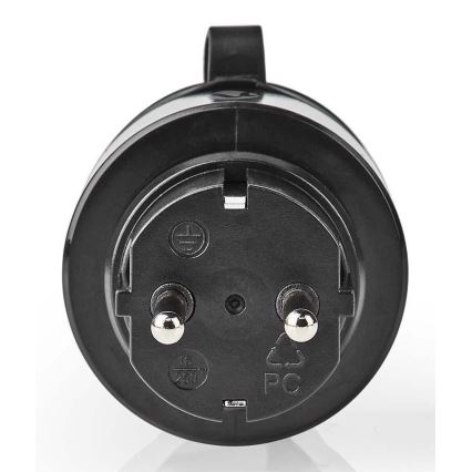Intelligente Steckdose 3680W/230V/Schuko Typ F/16A Wi-Fi IP44 schwarz