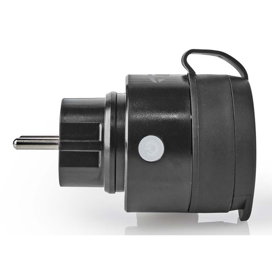 Intelligente Steckdose 3680W/230V/Schuko Typ F/16A Wi-Fi IP44 schwarz