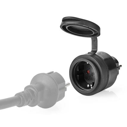 Intelligente Steckdose 3680W/230V/Schuko Typ F/16A Wi-Fi IP44 schwarz