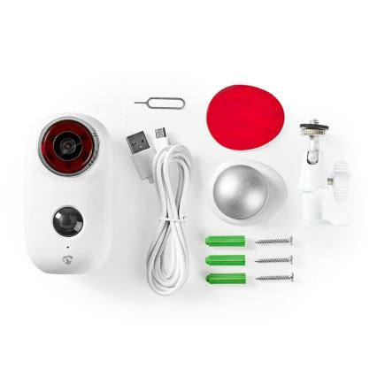 Im Außenbereich aufladbare IP-Kamera mit PIR-Sensor 5V/6000mAh/Wifi