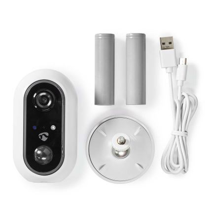 Intelligente aufladbare Außenkamera mit PIR-Sensor SmartLife 1080p 5V/5200mAh Wi-Fi IP65