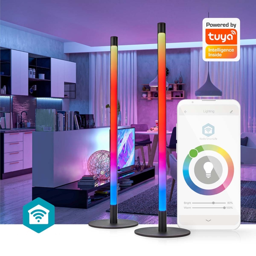 SET 2x LED RGBIC dimmbare Tischlampe SmartLife LED/36W/230V 55 cm 2700-6500K Wi-Fi Tuya + Fernbedienung