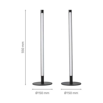 SET 2x LED RGBIC dimmbare Tischlampe SmartLife LED/36W/230V 55 cm 2700-6500K Wi-Fi Tuya + Fernbedienung
