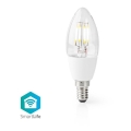 Nedis WIFILF10WTC37 - Smart LED-Glühbirne mit Dimmfunktion C37 E14/5W/230V