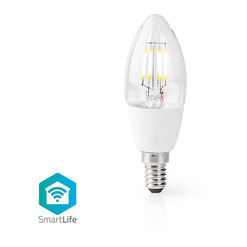 Nedis WIFILF10WTC37 - Smart LED-Glühbirne mit Dimmfunktion C37 E14/5W/230V