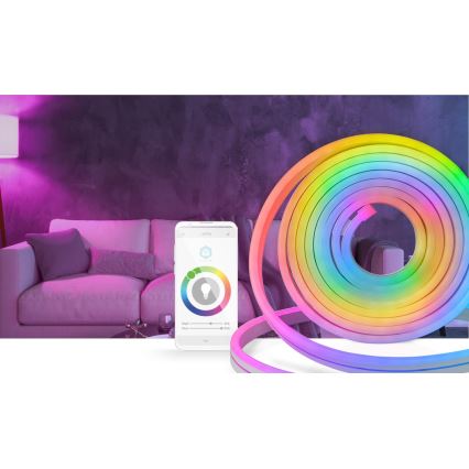 LED RGB Dimmbare Außenleiste SmartLife 6m LED/32W/230V Wi-Fi IP65 + Fernbedienung