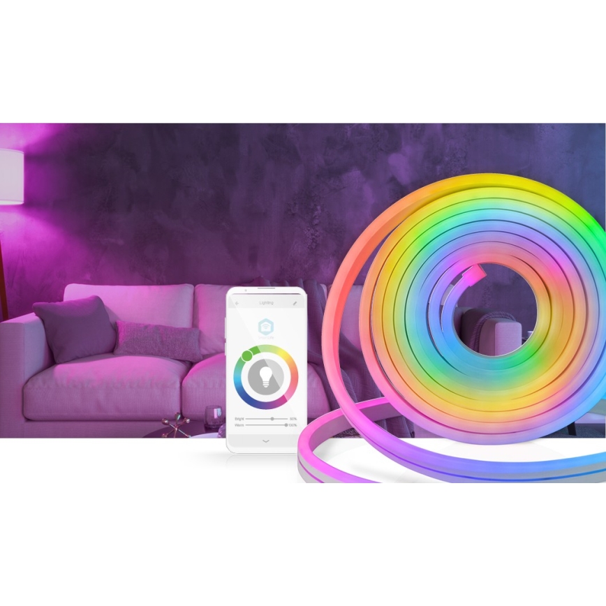 LED RGB Dimmbare Außenleiste SmartLife 6m LED/32W/230V Wi-Fi IP65 + Fernbedienung