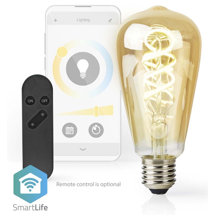 Dimmbares LED-Leuchtmittel ST64 E27/4,9W/230V Wi-Fi 1800-6500K