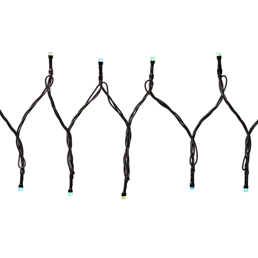 LED RGB-Lichterkette für den Außenbereich, 42× LEDs / 8 Funktionen, 8 m, IP65, Wi‑Fi (Tuya)