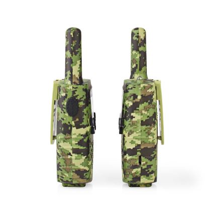 SET 2 x Walkie-Talkie mit LED-Licht 3xAAA Reichweite 8 km Camouflage