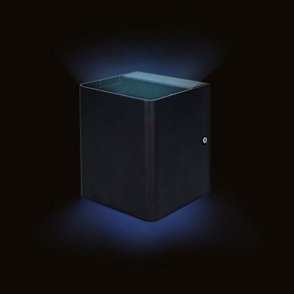 LED RGBW dimmbare Außenwandleuchte SmartLife LED/12W/230V IP65 Wi-Fi Tuya schwarz